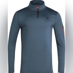 NWT Men's Spyder active quarter slip long sleeve